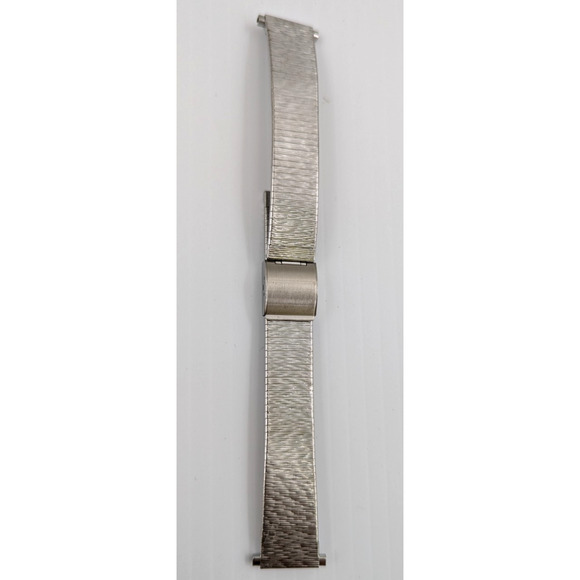 Vintage Bulova Sliding Clasp Stainless Steel Watch Band DM002